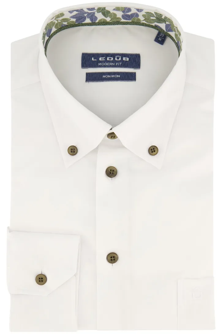 Modern Fit New Ledub overhemd effen