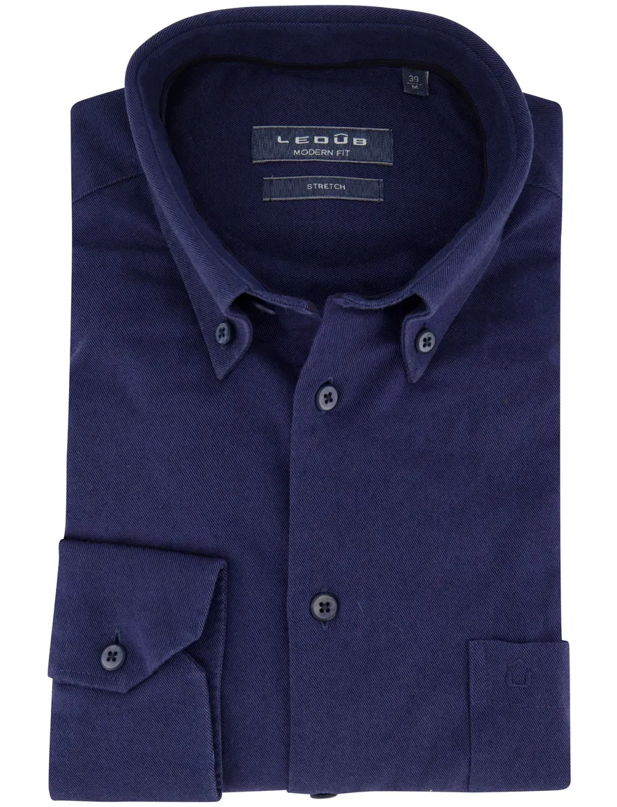 Ledub business overhemd Modern Fit New normale fit effen