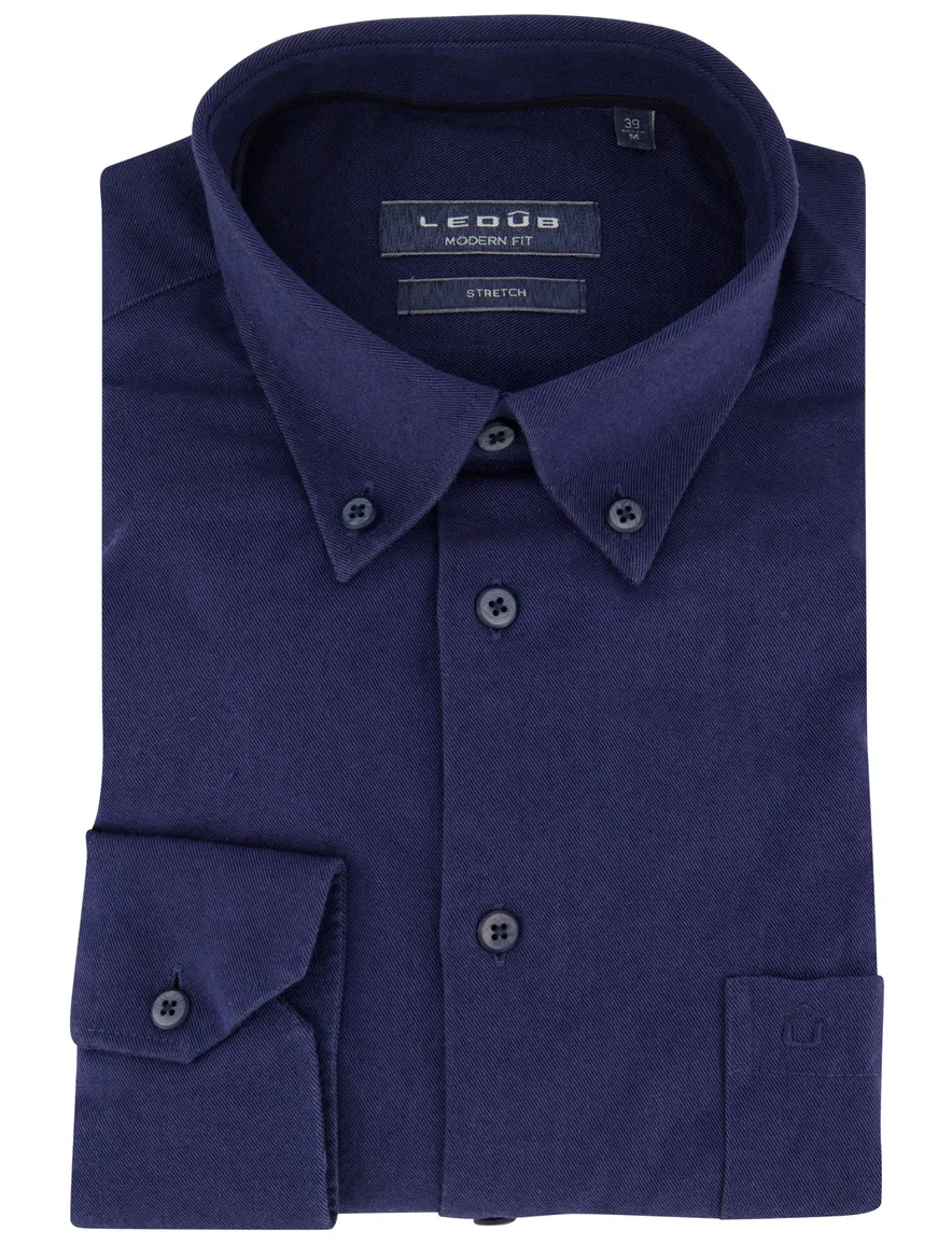 Ledub business overhemd Modern Fit New normale fit effen