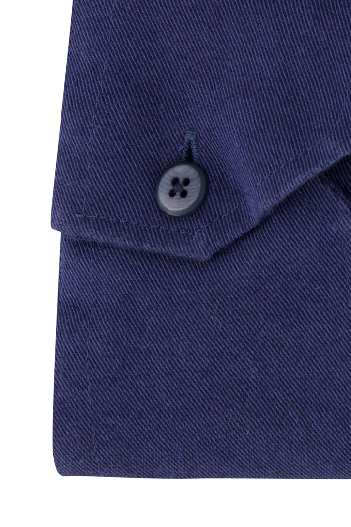 Ledub overhemd Modern Fit New donkerblauw