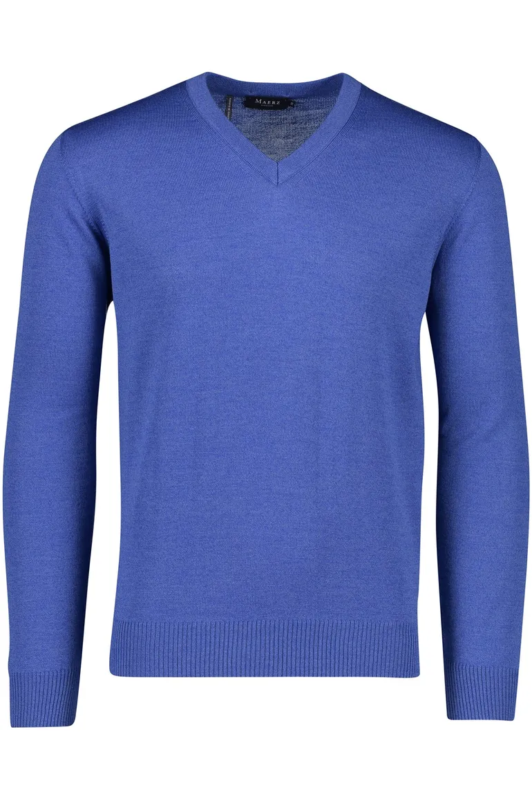 Maerz trui blauw effen