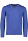 Maerz trui v-hals blauw virginwol