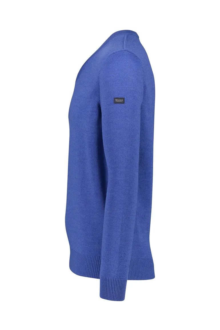 Maerz trui blauw effen