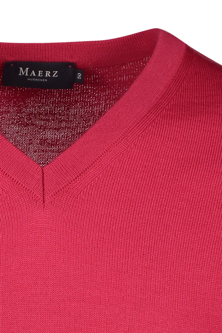 Maerz trui donker roze effen
