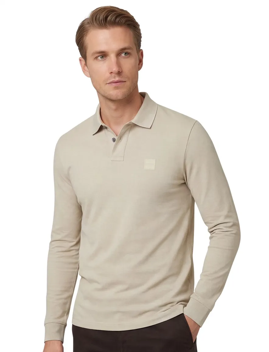 Boss polo beige slim fit