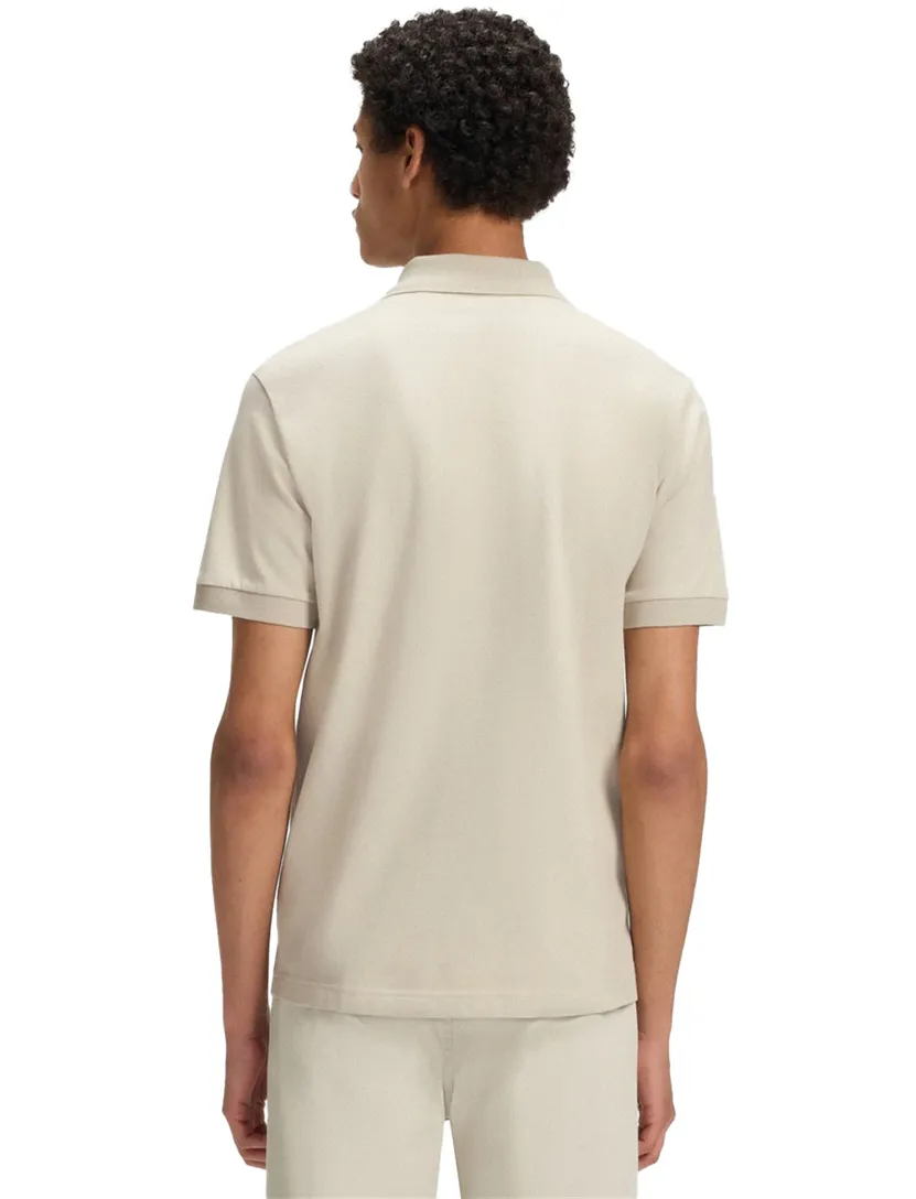 katoenen poloshirt korte mouw Boss Passenger beige