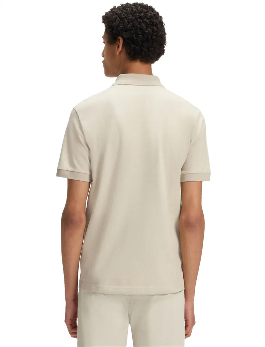 poloshirt korte mouw beige Boss Passenger
