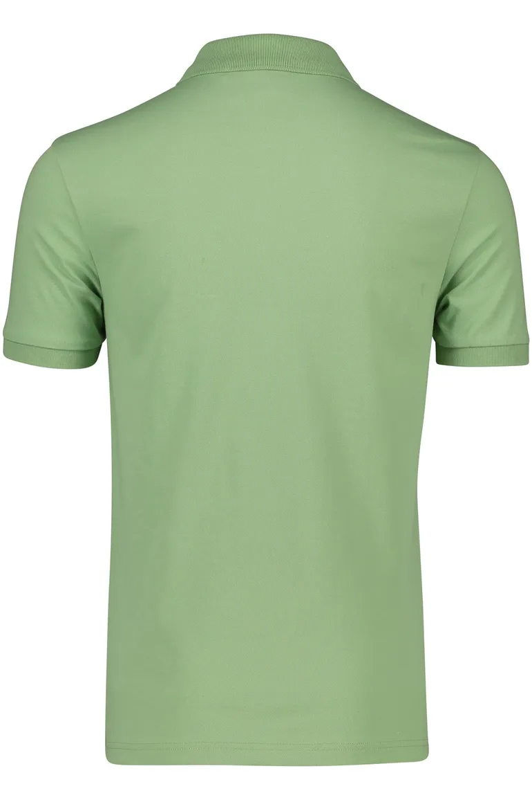 BOSS Orange Passenger polo slim fit groen effen katoen