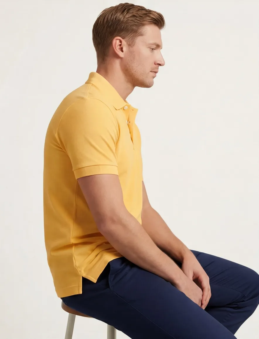 Boss Orange polo oranje katoen