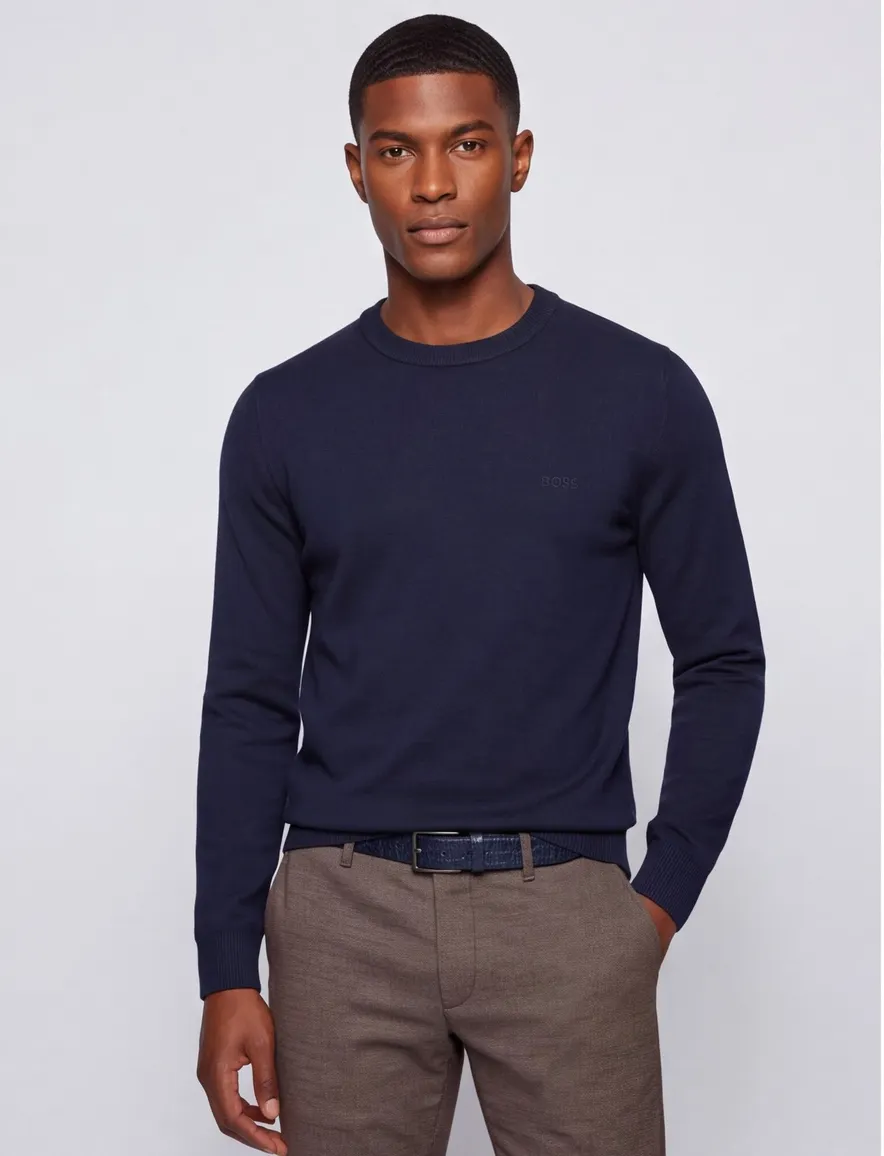 Boss trui donkerblauw Asac