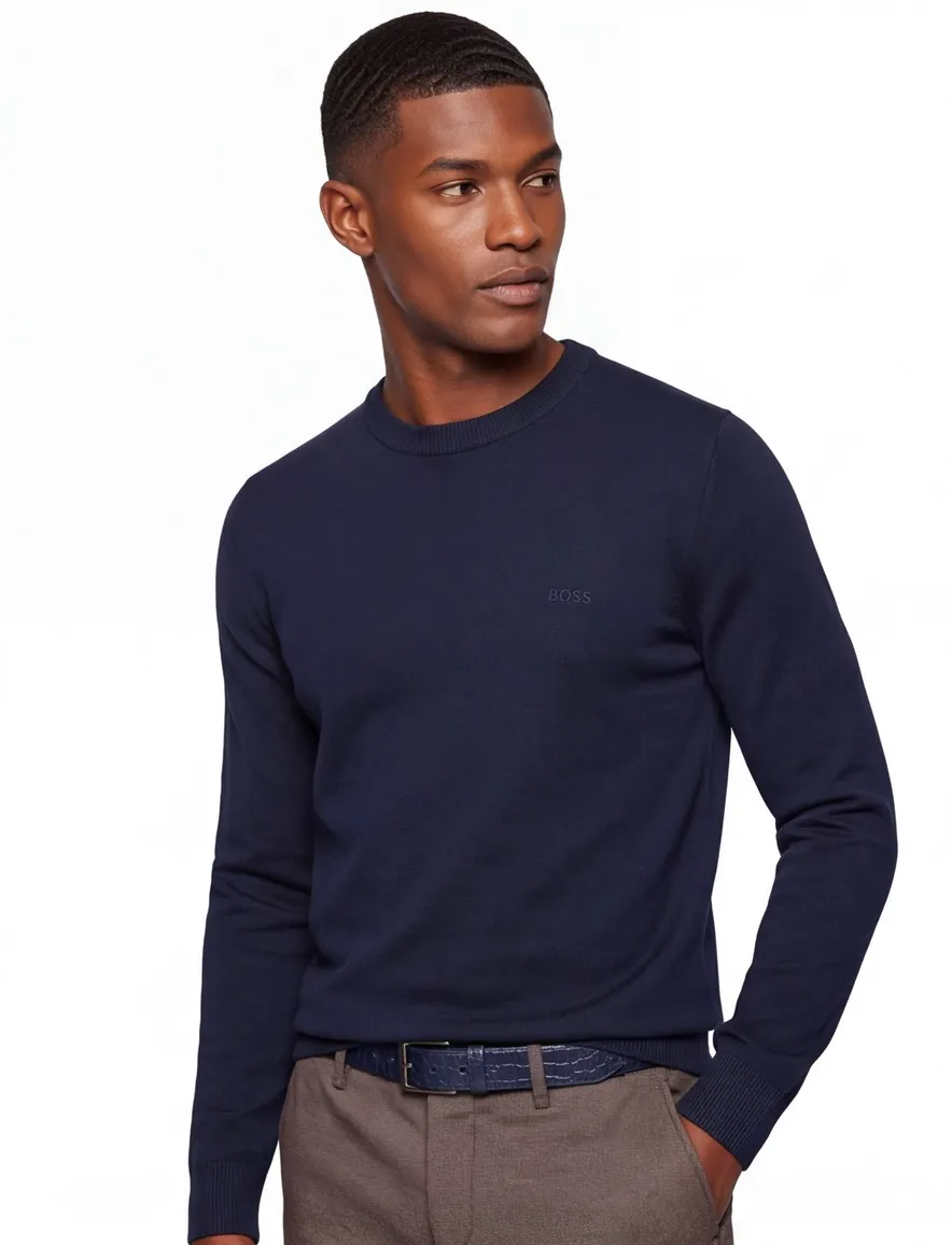 Boss trui donkerblauw Asac