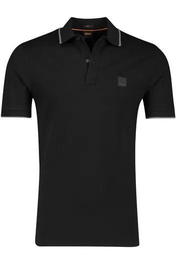 Hugo Boss Boss Orange passertip polo zwart