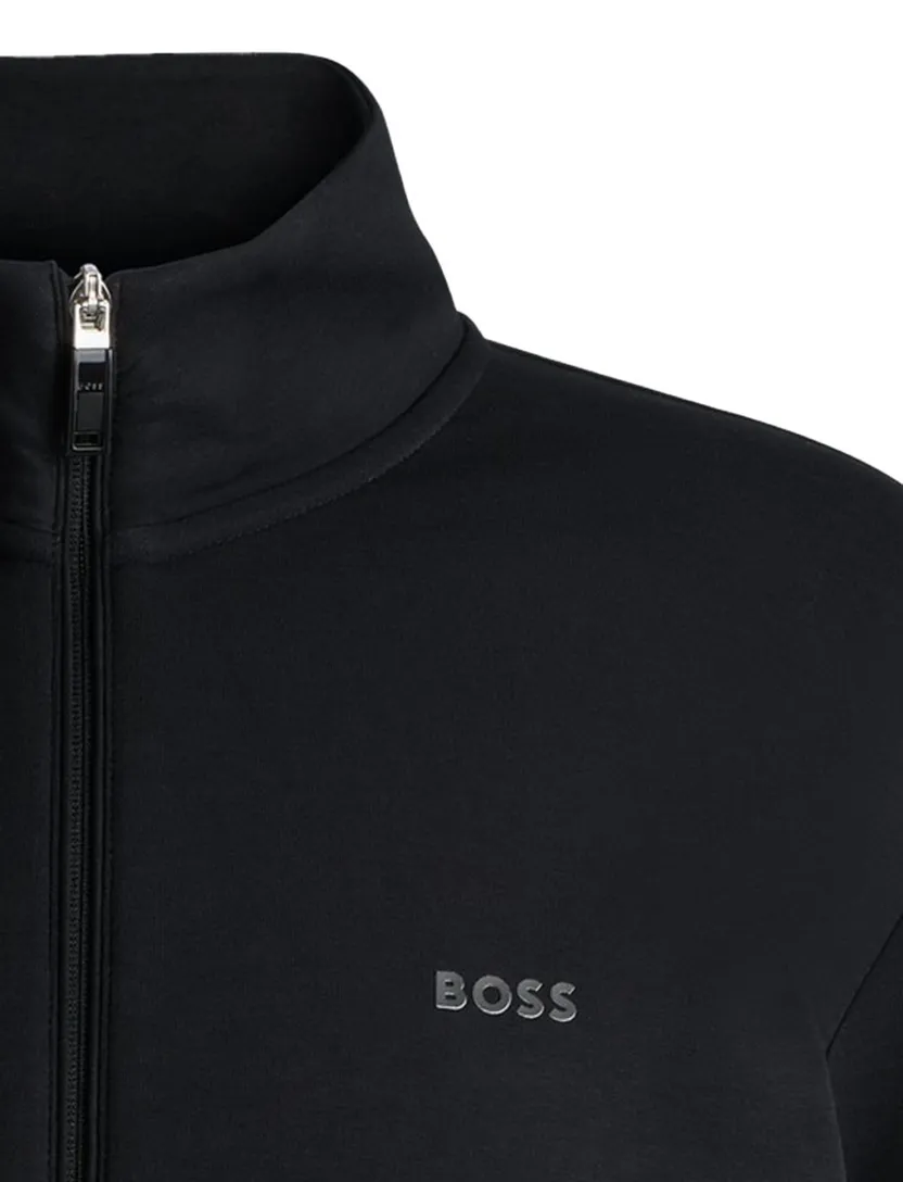 Katoenen Boss Green vest zwart skaz