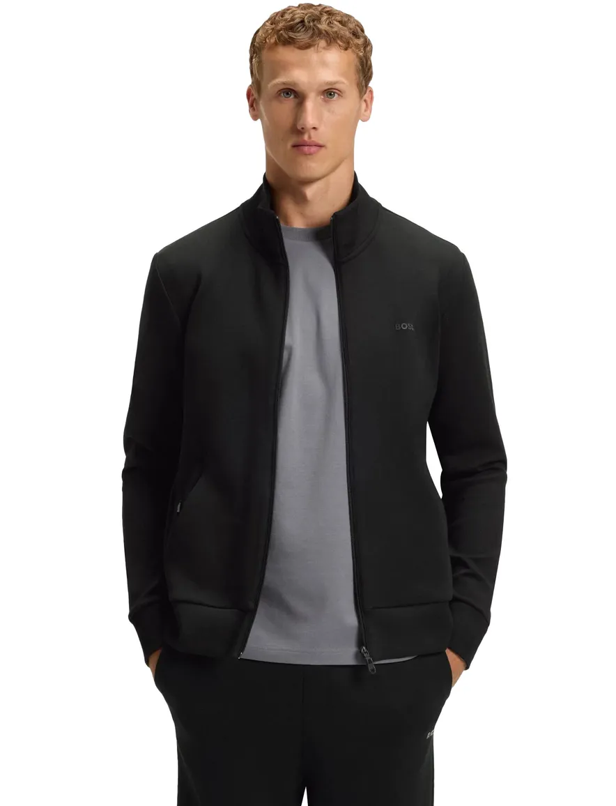 Boss Green vest zwart skaz katoen