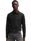 BOSS Passerby 2-knoops polo katoen slim fit zwart