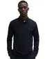 Slim fit donkerblauw BOSS Passerby polo katoen 2-knoops