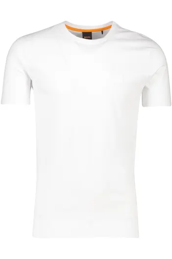 Hugo Boss Boss Orange t-shirt tales effen wit katoen normale fit