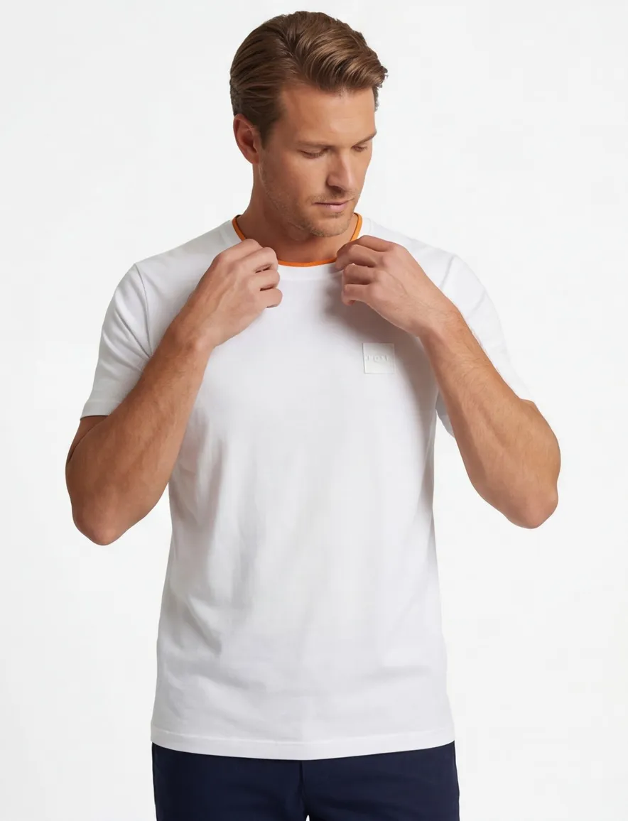Boss Orange t-shirt tales effen wit