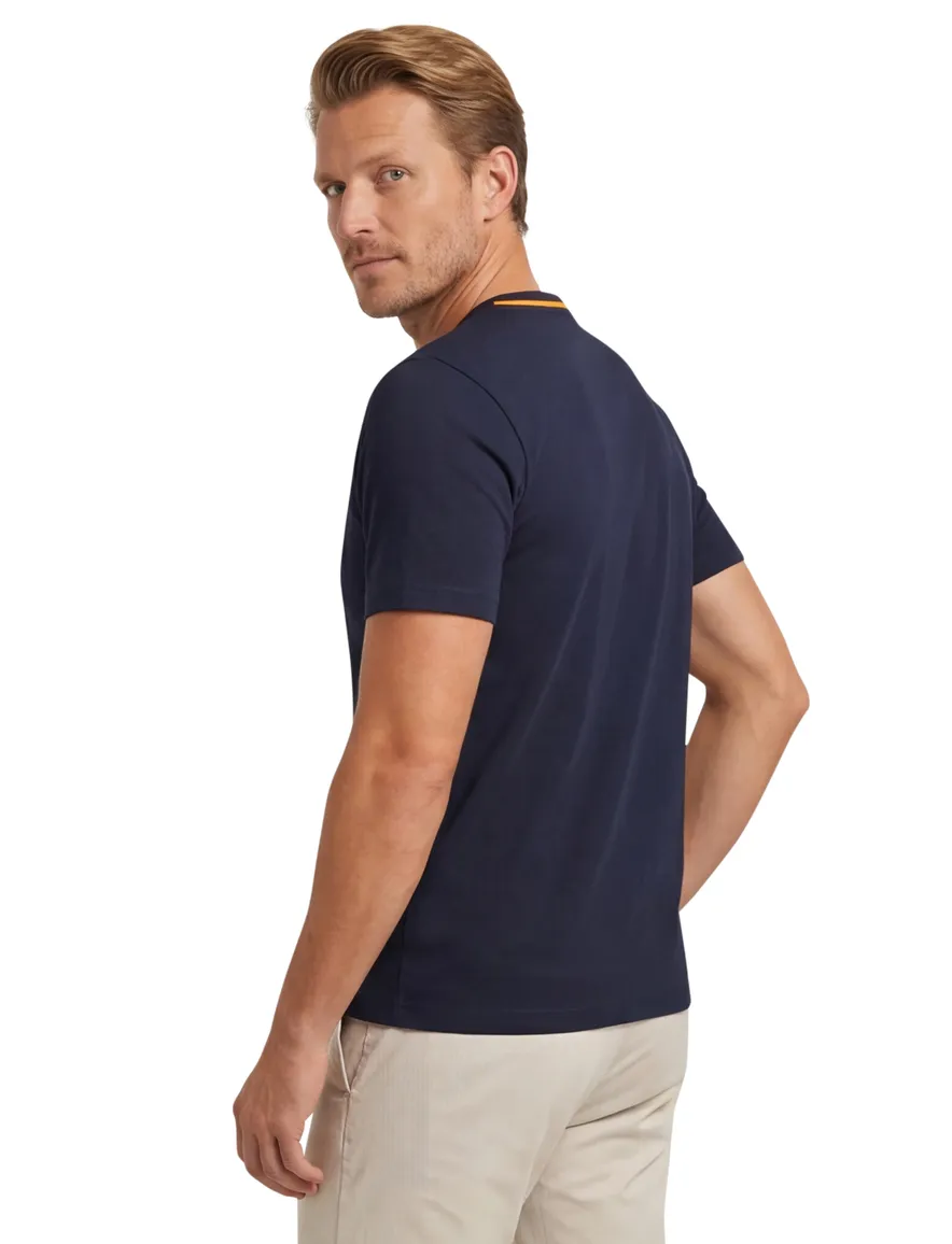 T-shirt Boss Orange Tales donkerblauw
