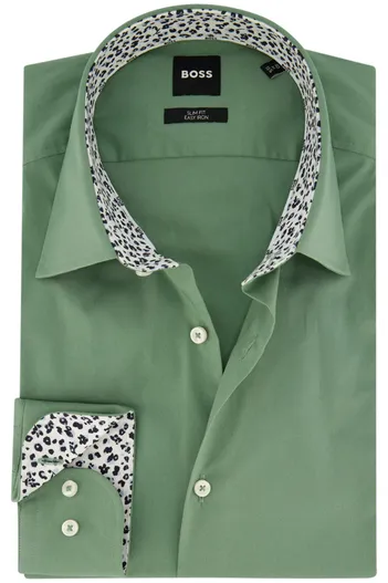 Hugo Boss Boss overhemd groen slim fit