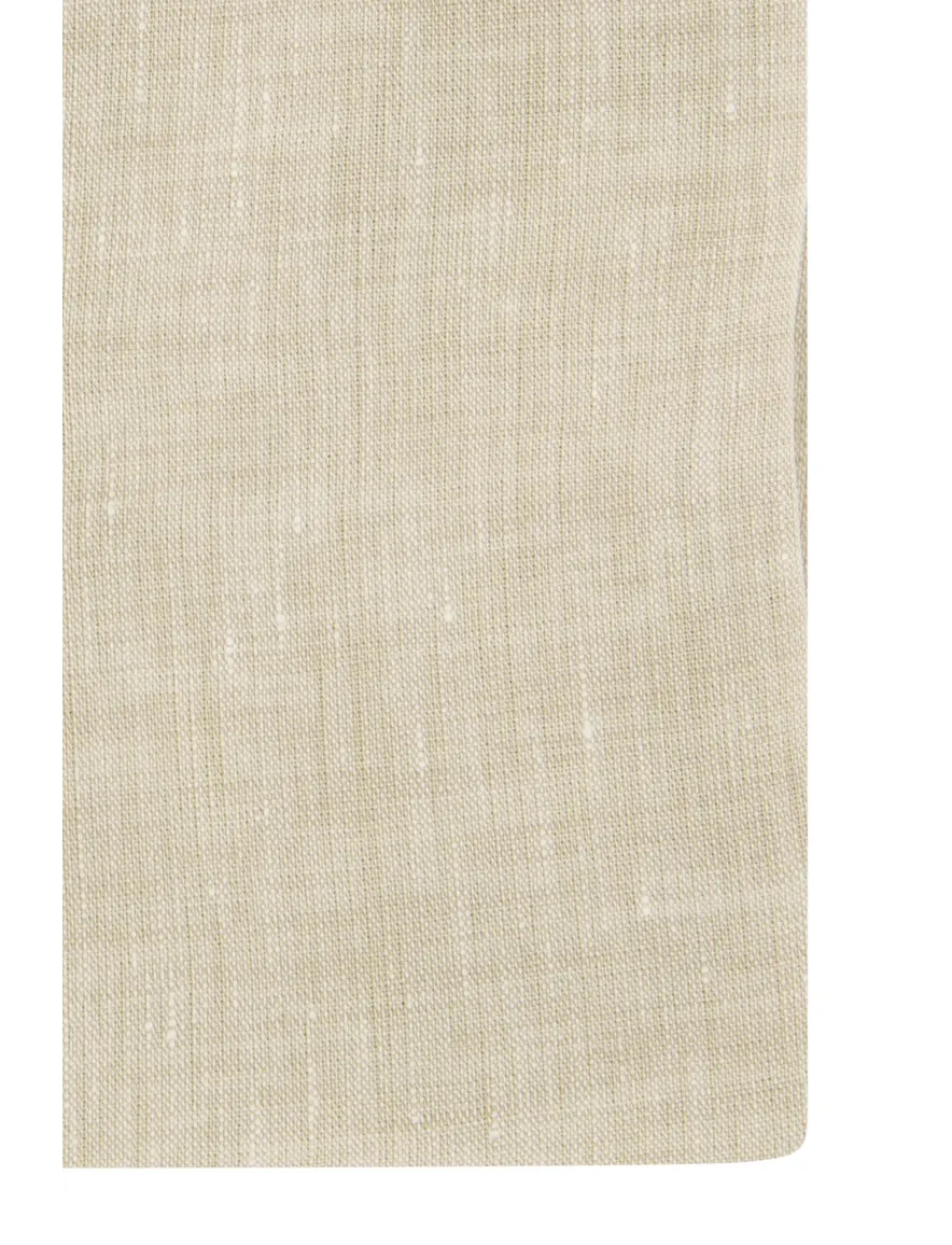 Boss overhemd H-HANK beige linnen