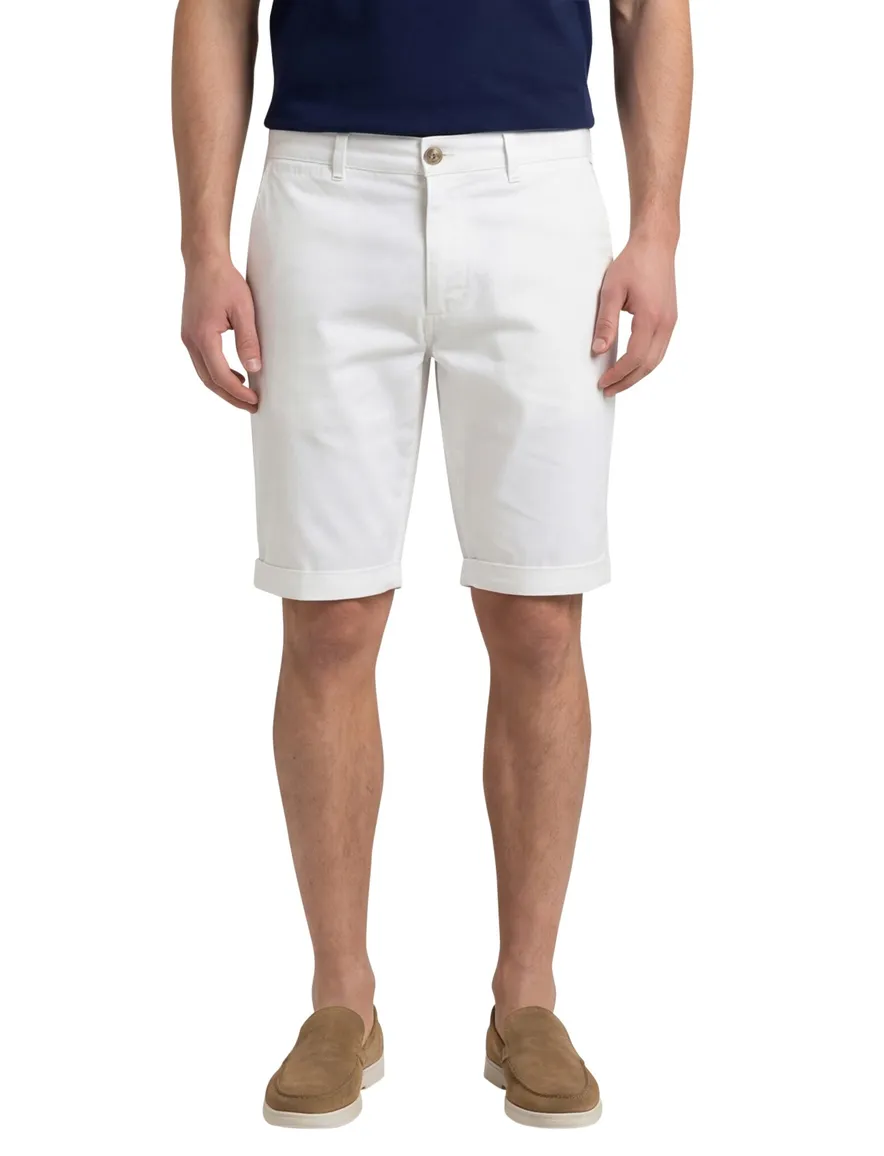 Replay korte broek effen wit katoen