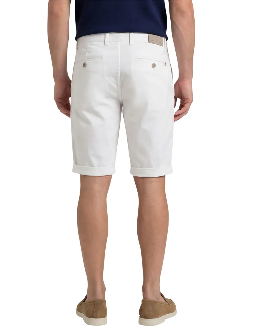 Replay korte broek effen wit katoen
