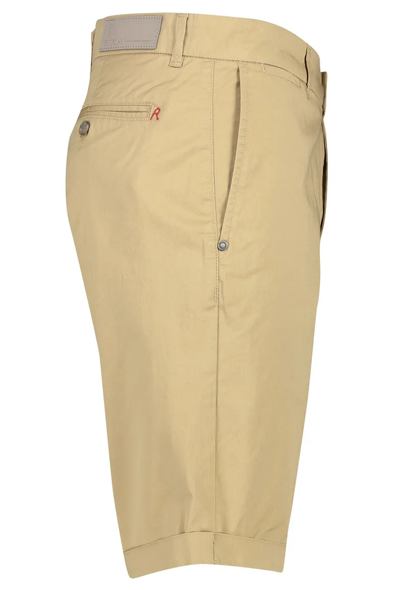 Replay korte broek omslag beige