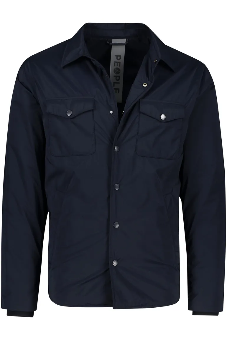 People of Shibuya zomerjas donkerblauw polyester