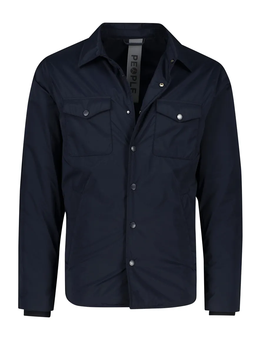 People of Shibuya zomerjas donkerblauw polyester