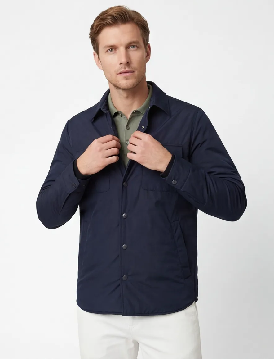 People of Shibuya zomerjas donkerblauw polyester