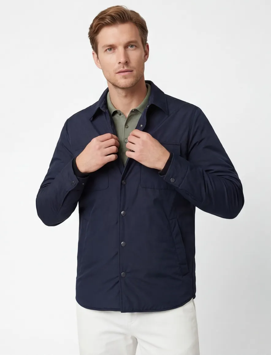 People of Shibuya zomerjas donkerblauw polyester