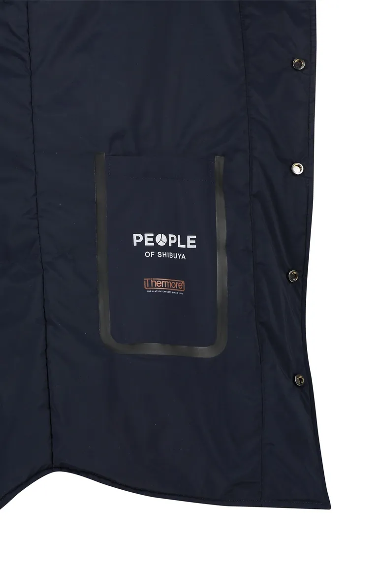 People of Shibuya zomerjas donkerblauw polyester