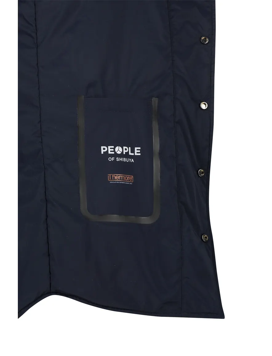 People of Shibuya zomerjas donkerblauw polyester