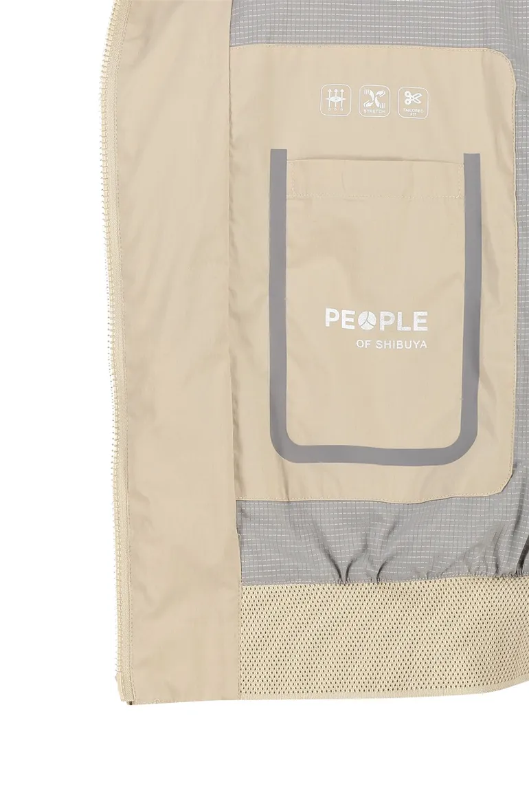 People of Shibuya zomerjas beige Ryoko normale fit katoen