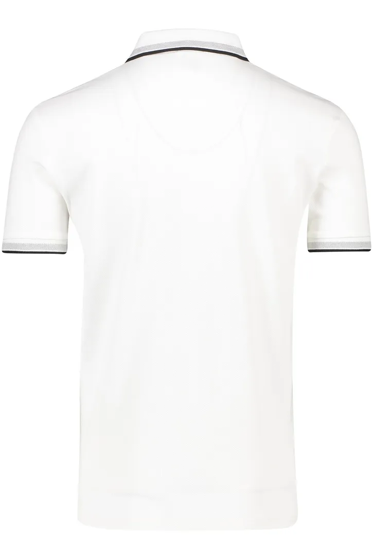 Boss poloshirt Paddy effen wit