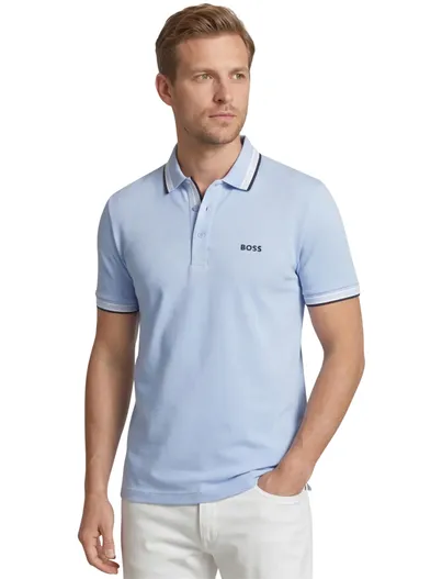 Hugo Boss Boss poloshirt Paddy lichtblauw