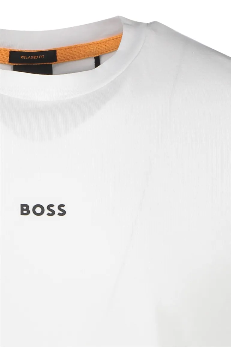 Boss t-shirt wit stretch Tchup relaxed fit korte mouw