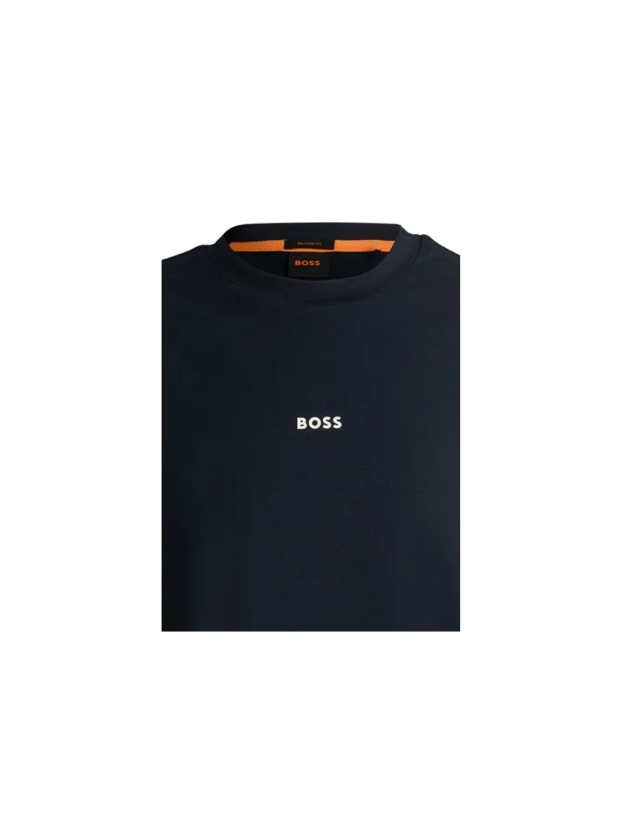 Boss Orange Tchup t-shirt navy korte mouw relaxed fit