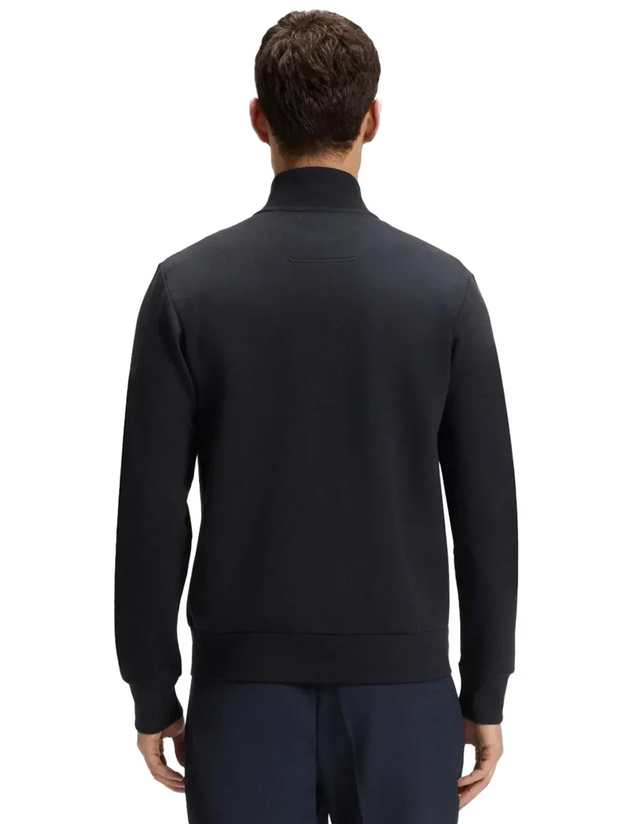 Boss Skaz vest donkerblauw effen katoen normale fit