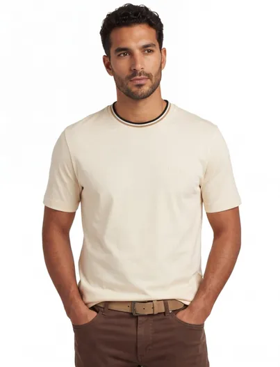 Hugo Boss Boss Black T-shirt Thompson ecru katoen normale fit