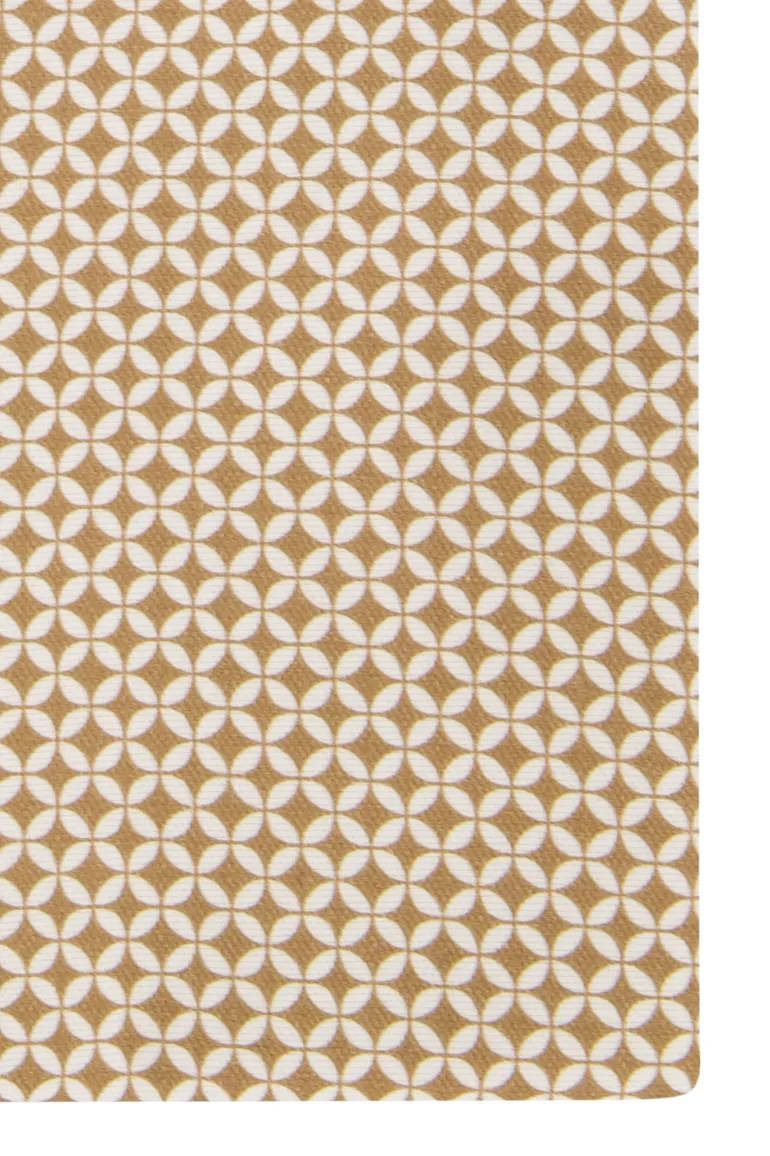 Zakelijk Boss H-Hank overhemd slim fit beige print