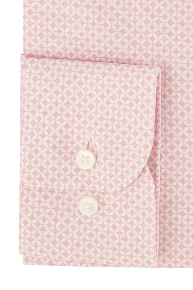 BOSS H-Hank overhemd slim fit roze geprint