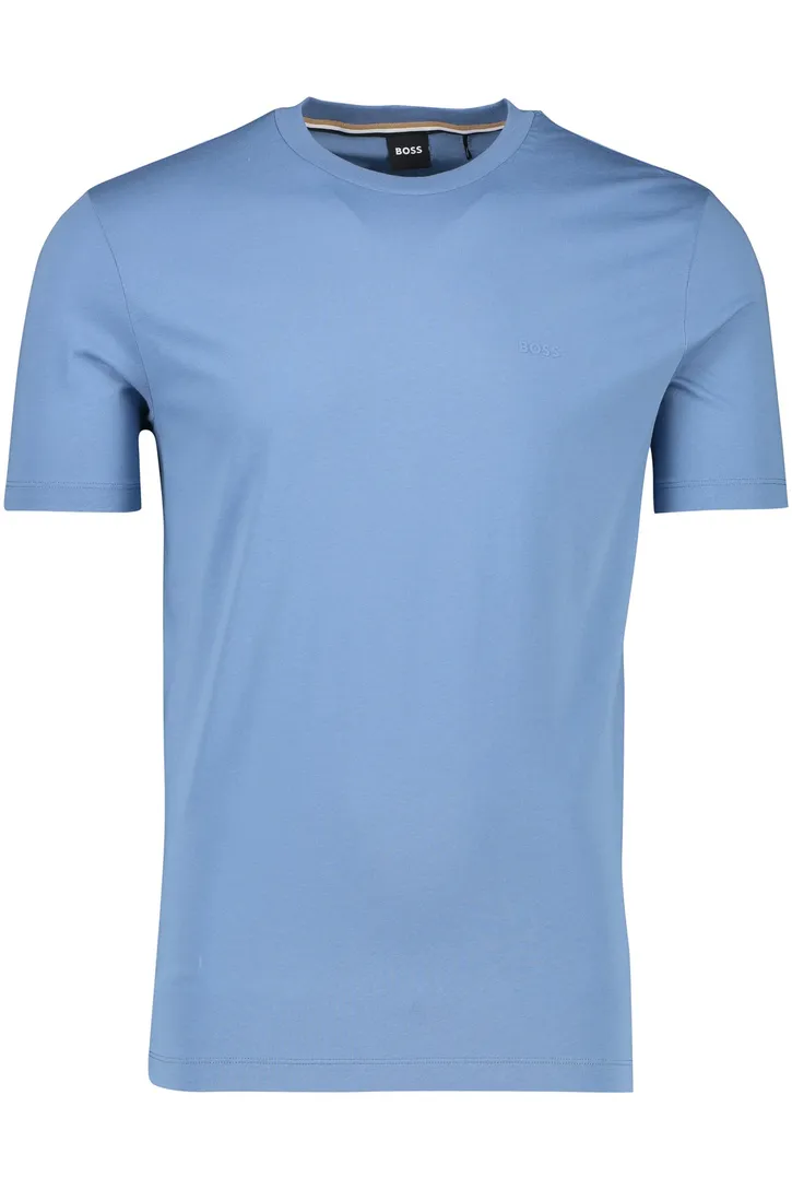 Blauw Boss Black t-shirt katoen Thompson