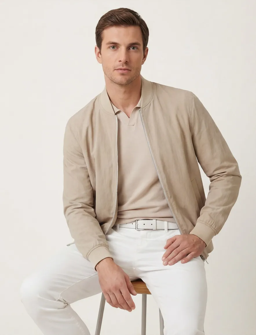 Hugo Boss Hanry tussenjas beige