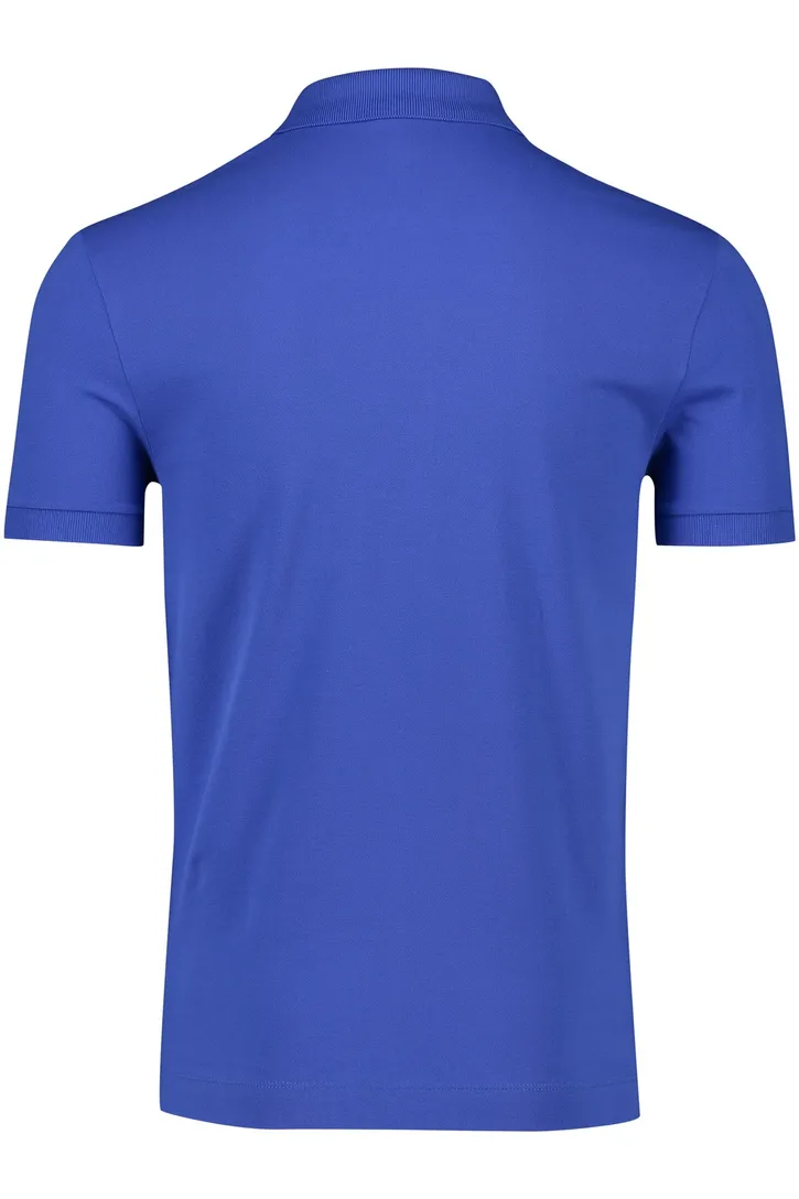 Lacoste polo blauw katoen normale fit