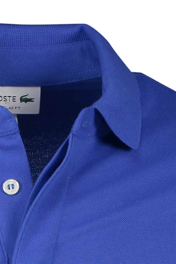 Lacoste polo blauw katoen normale fit