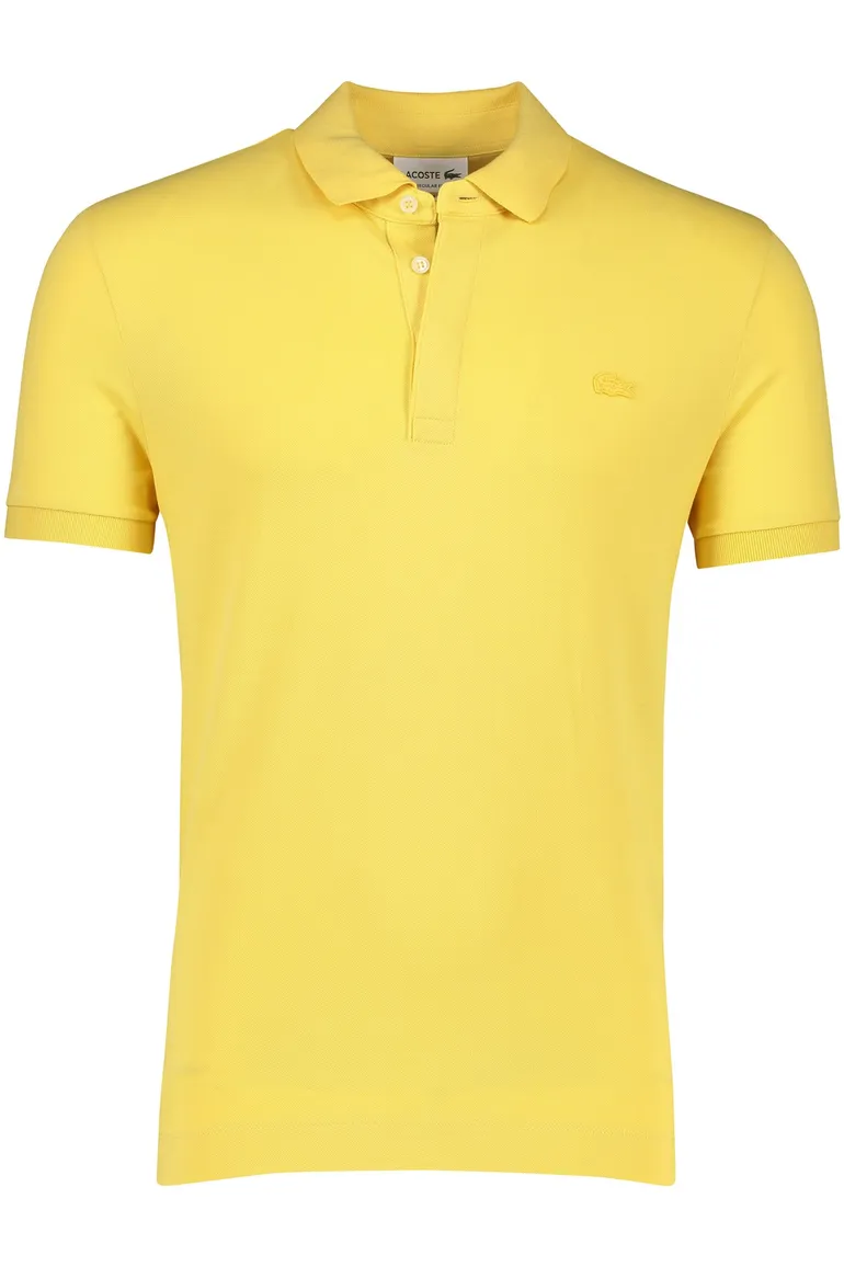 Lacoste polo geel regular fit