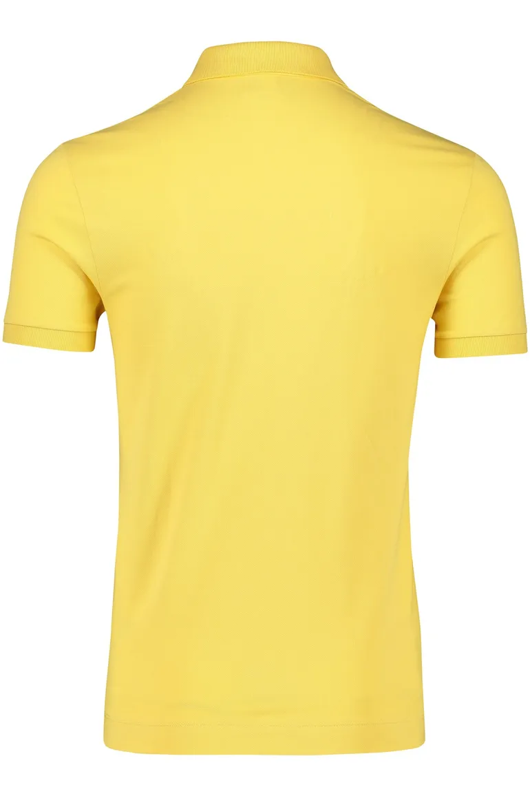 Lacoste polo geel regular fit