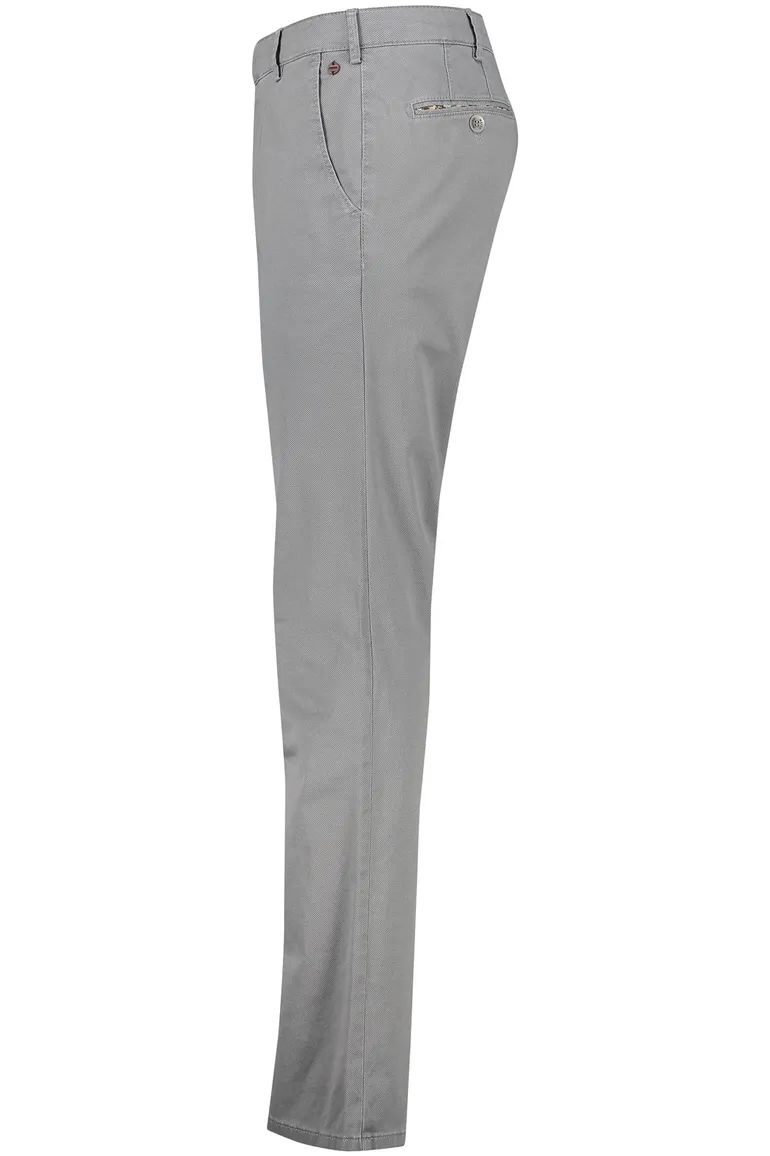 Grijs gemêleerd Meyer pantalon Bonn katoen